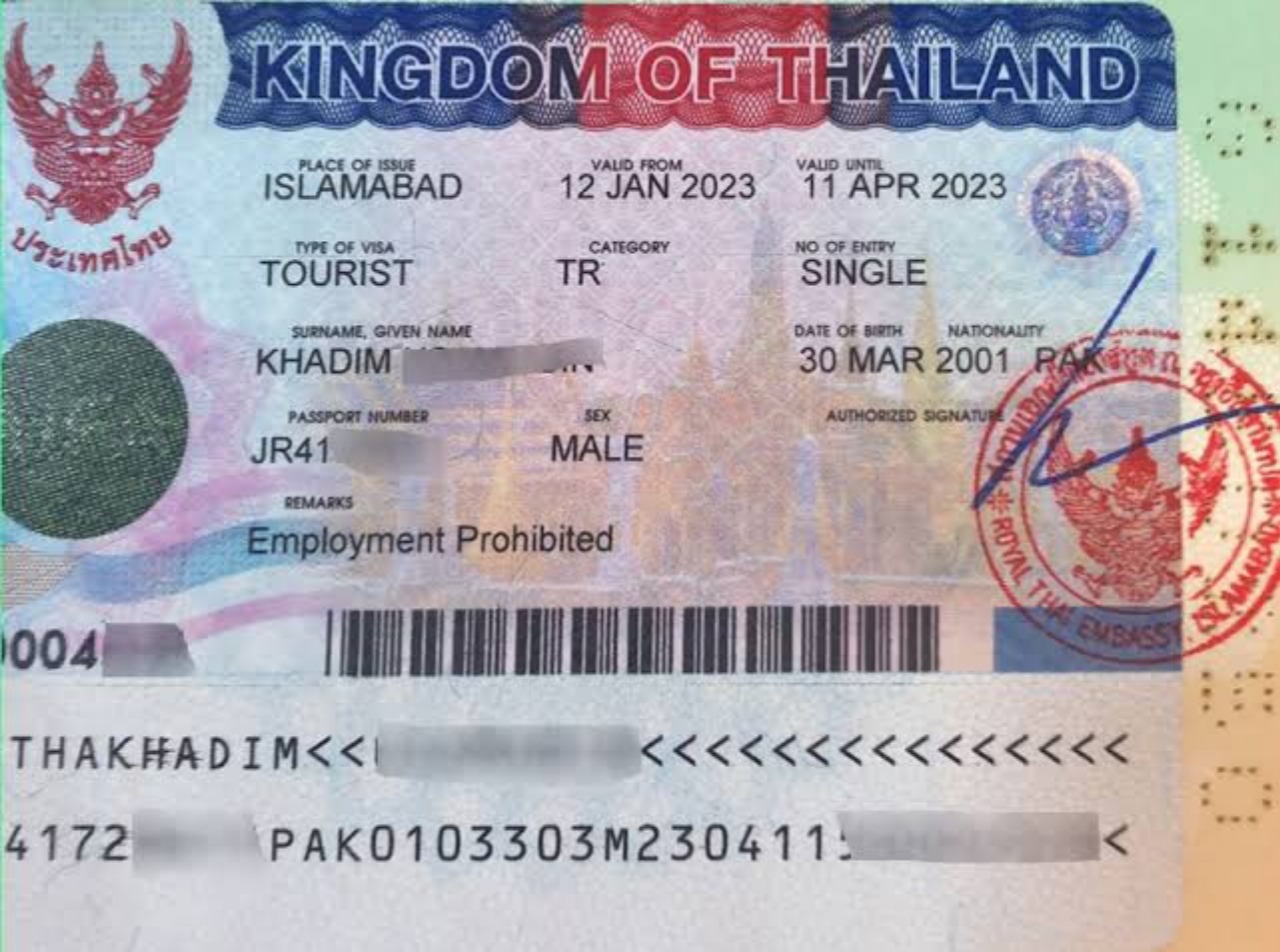 Thailand Visa for Pakistani